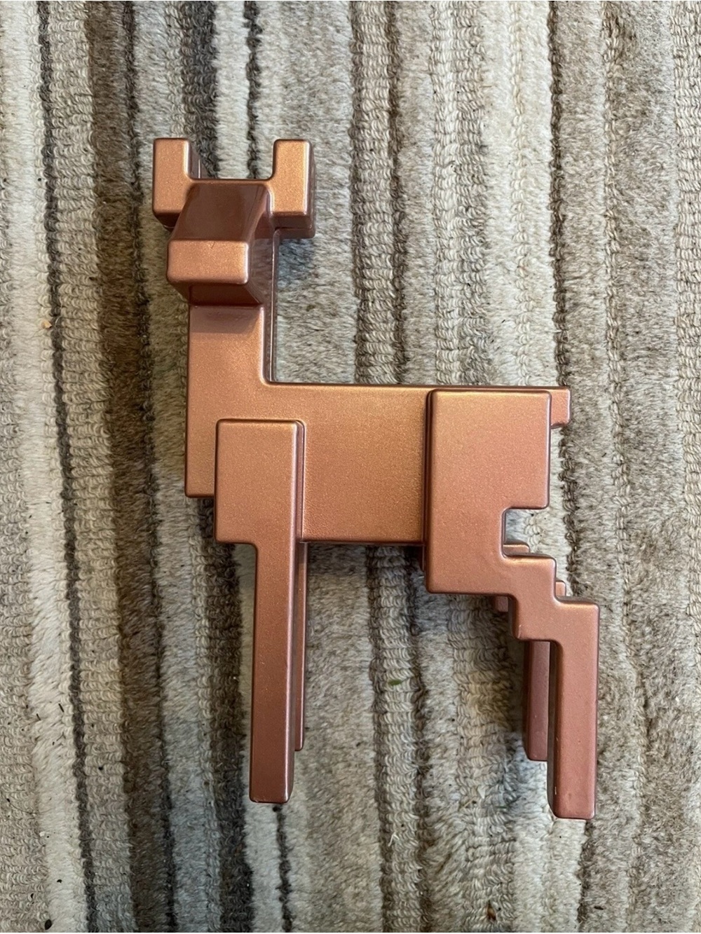 IKEA Rose Gold Deer Figurine Painted Cubist Design Monika Mulder Reindeer